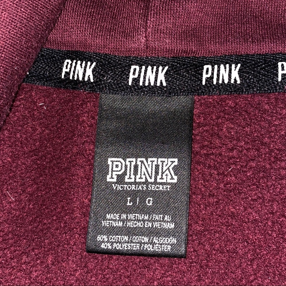 🚫SOLD🚫 VS PINK Burgundy/Black Orchid Cowl Neck - Picture 5 of 5